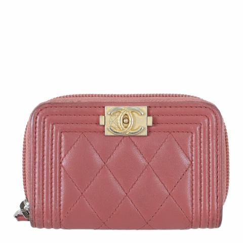 Chanel boy coin discount purse